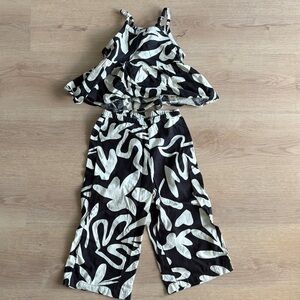Primark Monochrome Abstract Jumpsuit